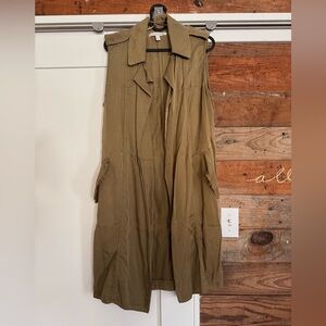 Sleeveless Long Vest